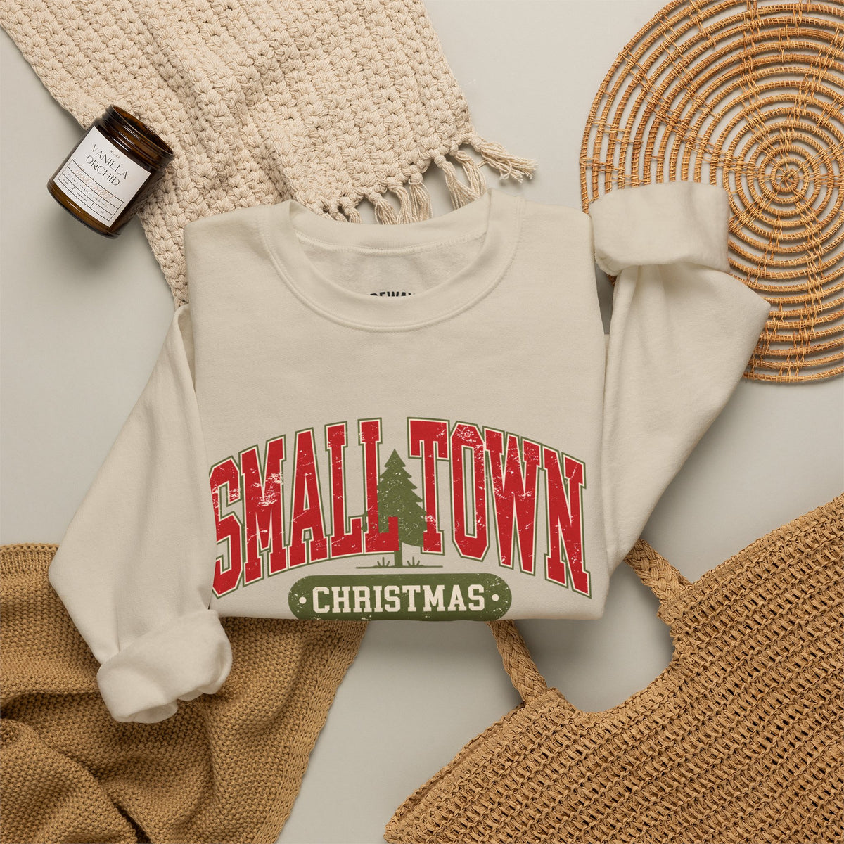 Small Town Christmas Sweatshirt - McGregor, Iowa Holiday Crewneck