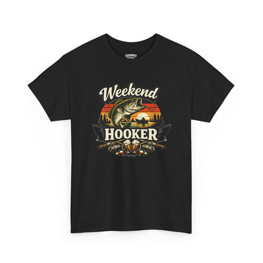 Weekend Hooker Fishing Tee — Unisex Bass Angler Graphic T-Shirt