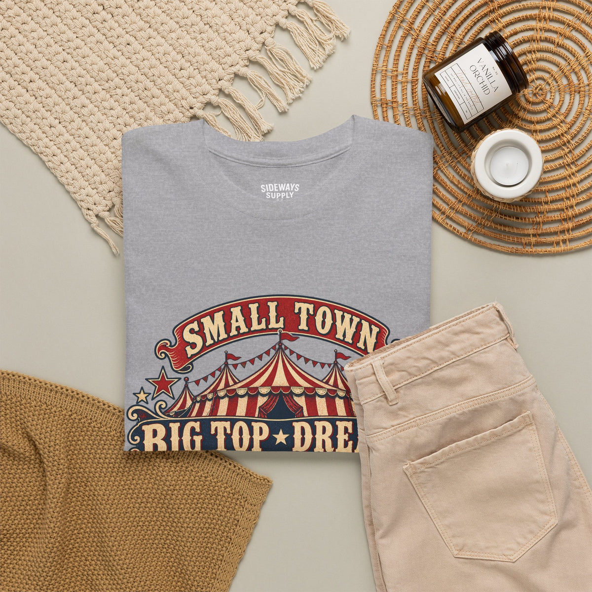 Small Town, Big Top Dreams T‑Shirt — Retro Circus Tee