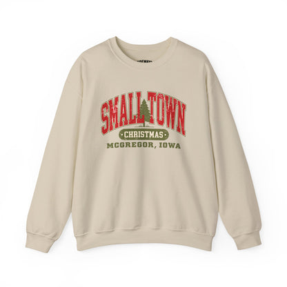 Small Town Christmas Sweatshirt - McGregor, Iowa Holiday Crewneck