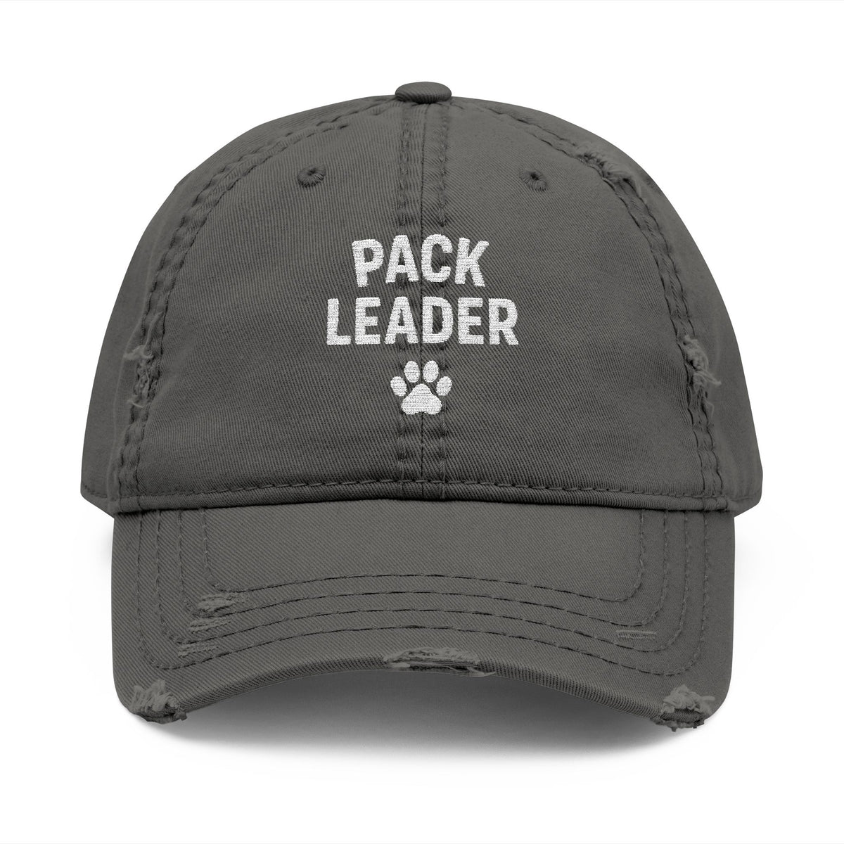 Distressed Pack Leader Hat (Unisex), Casual Embroidered Cap for Dog Lovers, Perfect Gift for Pet Parents