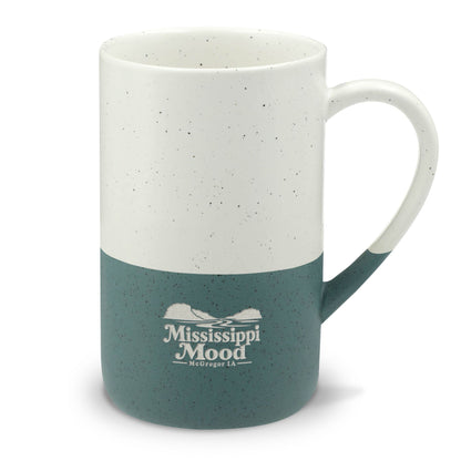 Speckled Ceramic 13oz Mug — Mississippi Mood Engraved Two-Tone Coffee Cup