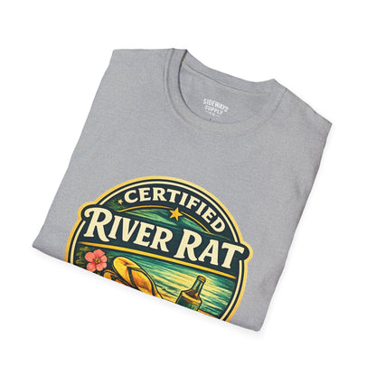Certified River Rat T-Shirt — Kayak & Fishing Outdoor Tee (McGregor • Marquette)