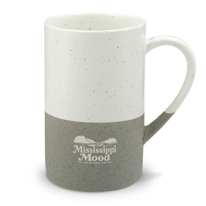 Speckled Ceramic 13oz Mug — Mississippi Mood Engraved Two-Tone Coffee Cup