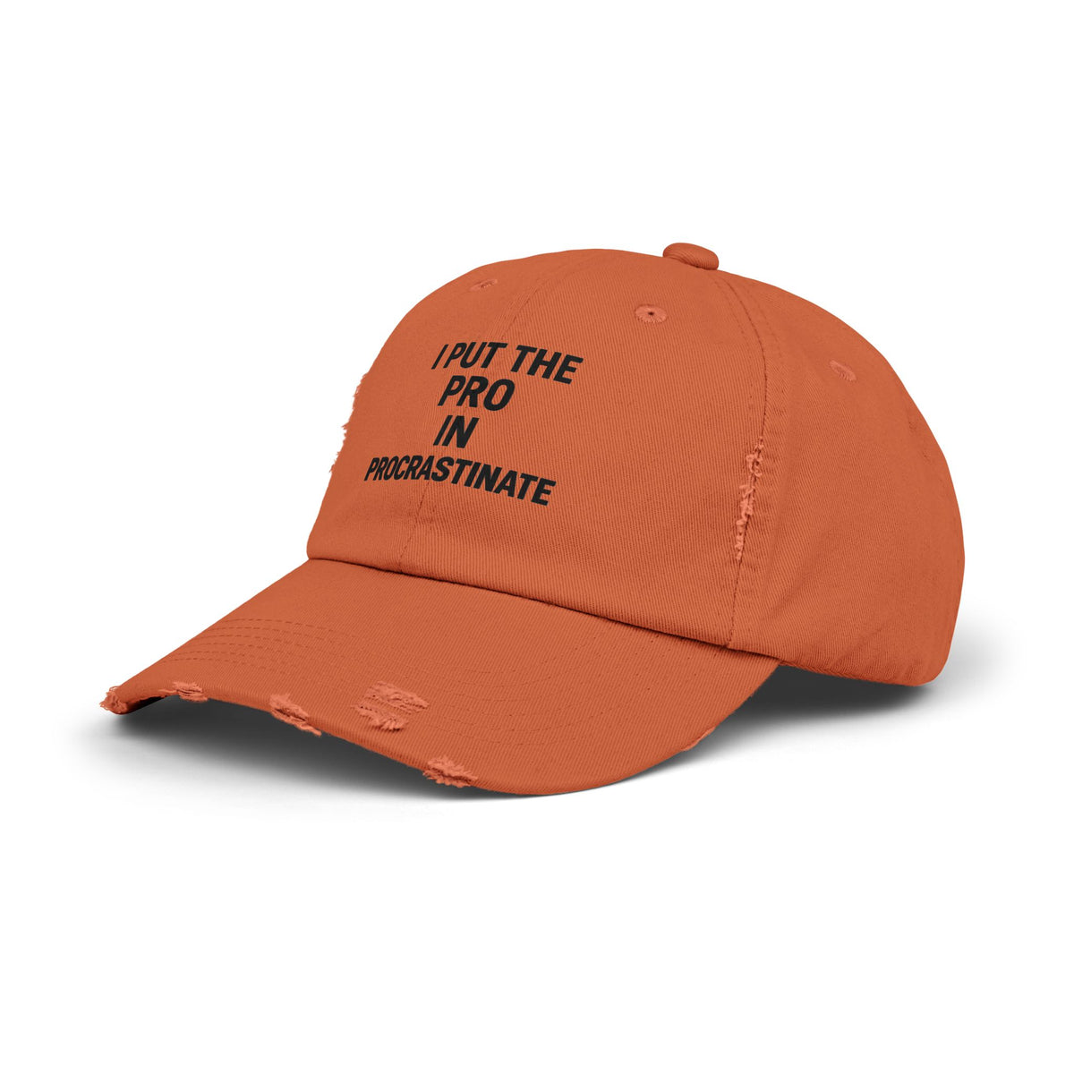 I Put the Pro in Procrastinate – Unisex Distressed Hat