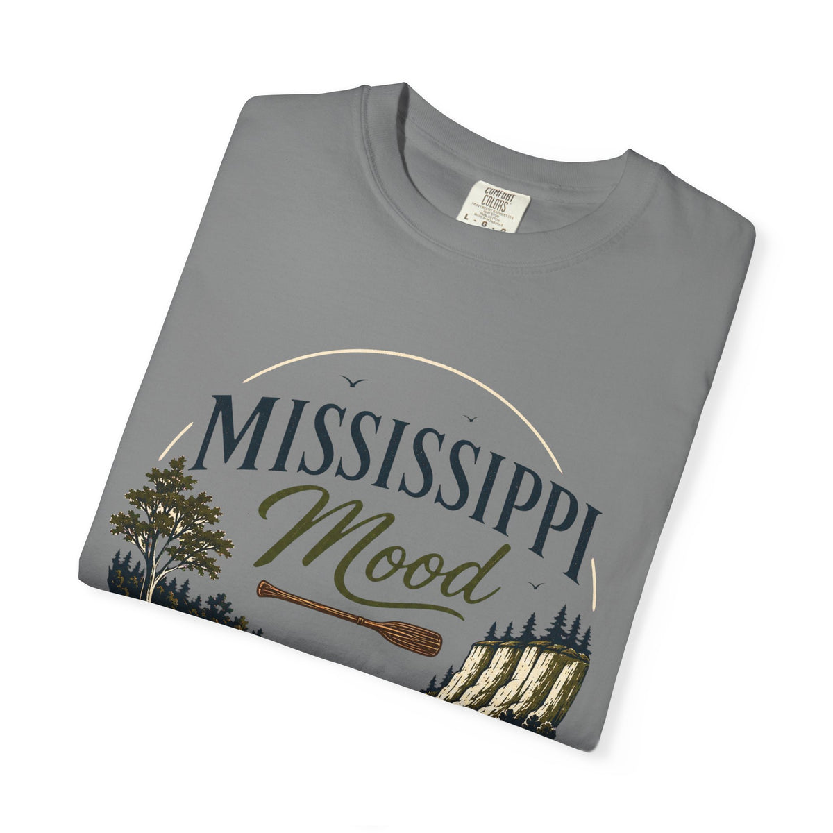 Mississippi Mood T-Shirt — Retro Riverfront Scenic Tee