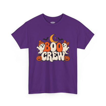 Boo Crew Halloween T-Shirt — Cute Ghosts, Pumpkins & Moon Graphic