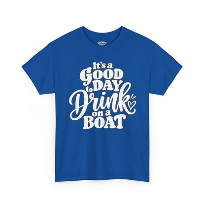 Boat Party T‑Shirt — "It’s a Good Day to Drink on a Boat" Graphic Tee