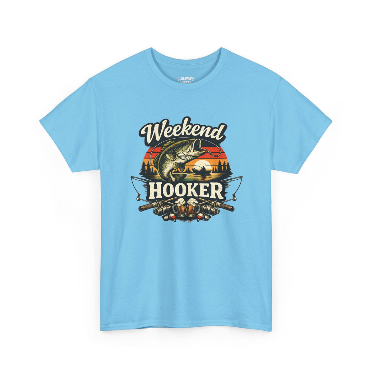 Weekend Hooker Fishing Tee — Unisex Bass Angler Graphic T-Shirt