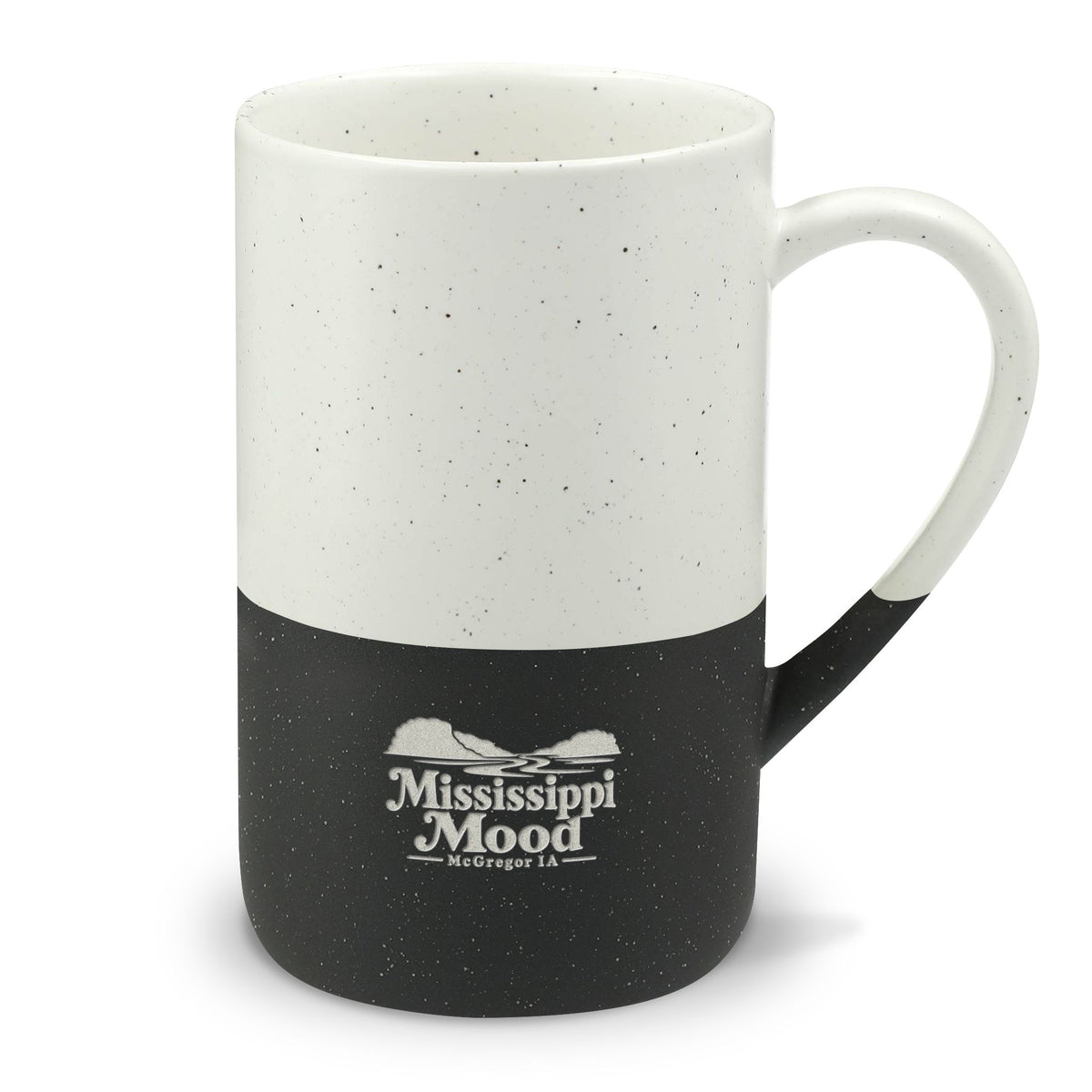 Speckled Ceramic 13oz Mug — Mississippi Mood Engraved Two-Tone Coffee Cup