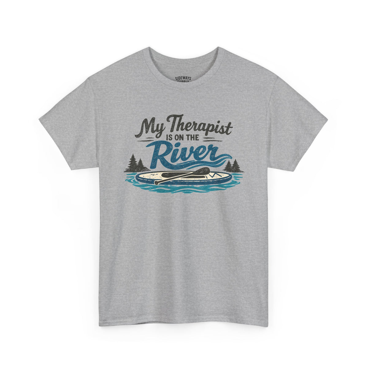 River Therapy T‑Shirt — "My Therapist Is on the River" Outdoor Fishing Tee