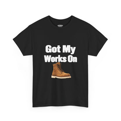 Got My Works On Boot T-Shirt — "Do It For Dayne Kohrs" Tribute Tee