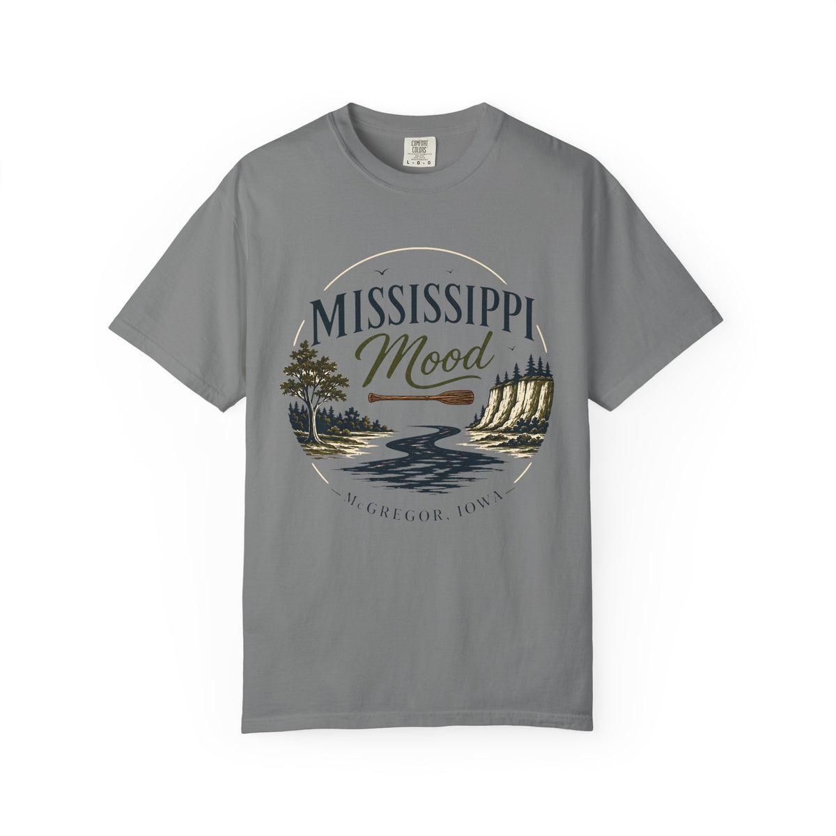 Mississippi Mood T-Shirt — Retro Riverfront Scenic Tee