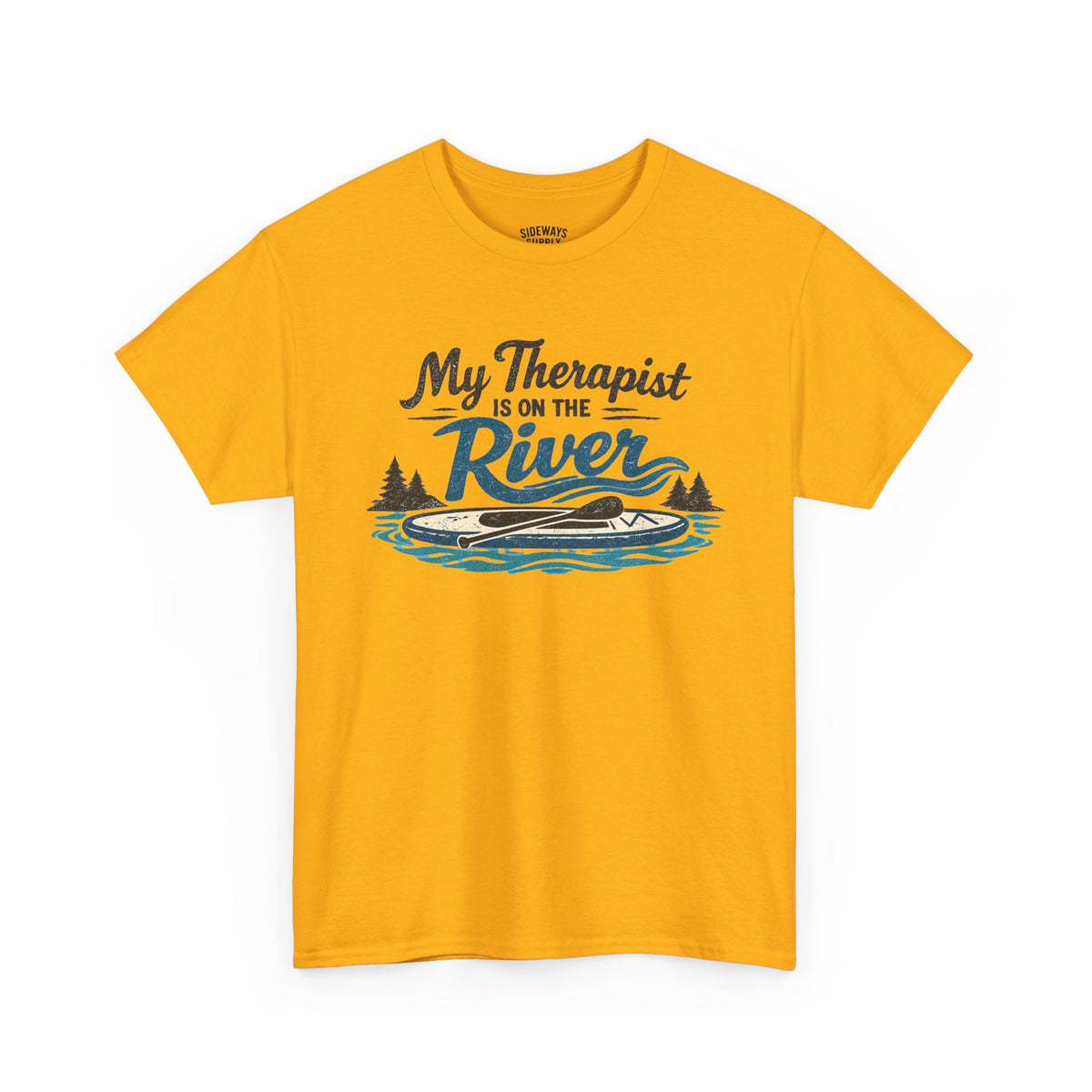 River Therapy T‑Shirt — "My Therapist Is on the River" Outdoor Fishing Tee