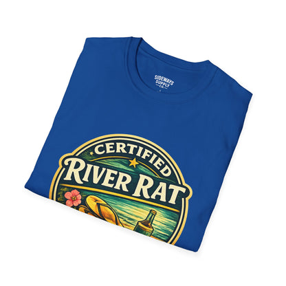 Certified River Rat T-Shirt — Kayak & Fishing Outdoor Tee (McGregor • Marquette)
