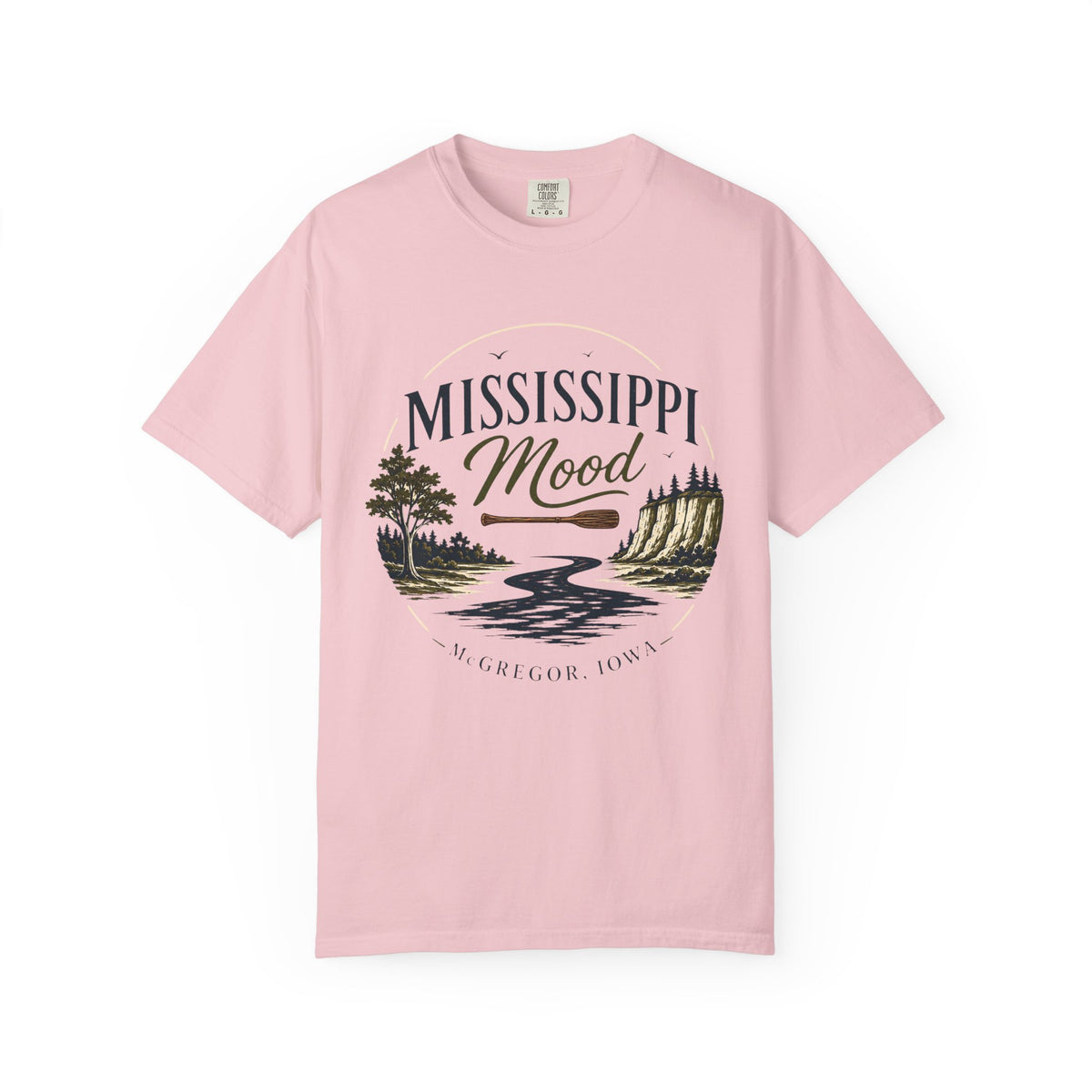 Mississippi Mood T-Shirt — Retro Riverfront Scenic Tee