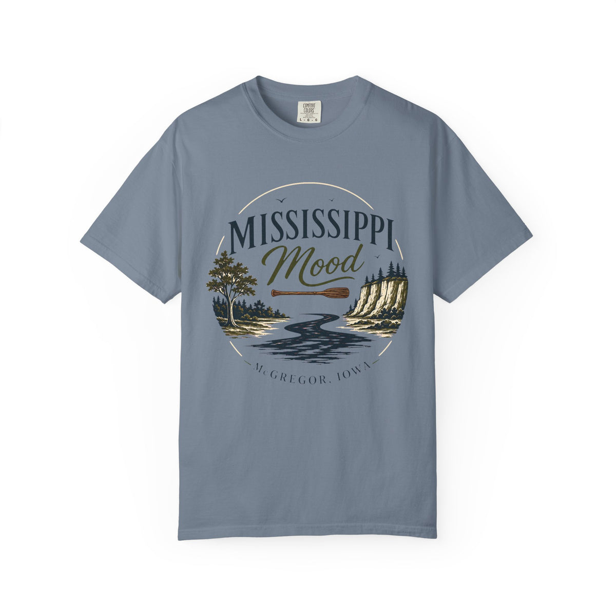 Mississippi Mood T-Shirt — Retro Riverfront Scenic Tee