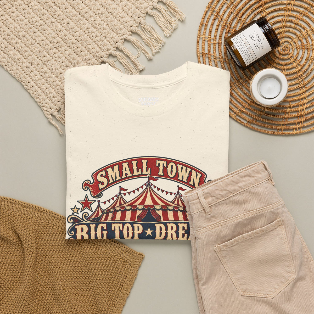 Small Town, Big Top Dreams T‑Shirt — Retro Circus Tee