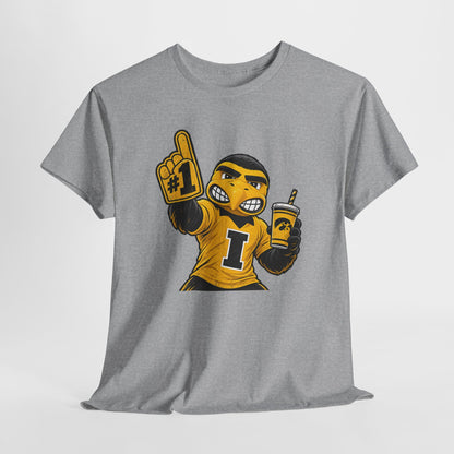 Mascot Fan T-Shirt — #1 Foam Finger Cheerleader Design