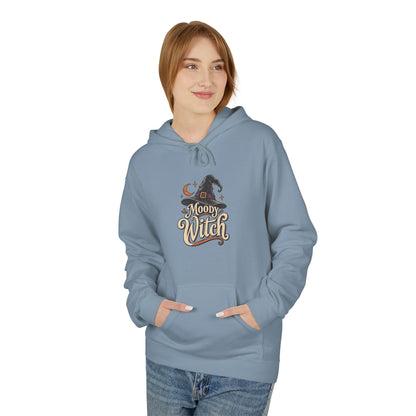 Moody Witch Hoodie — Retro Script Halloween Witch Graphic