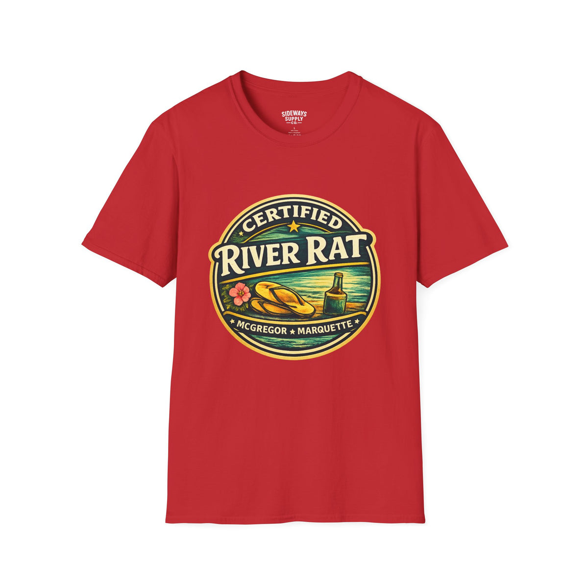 Certified River Rat T-Shirt — Kayak & Fishing Outdoor Tee (McGregor • Marquette)