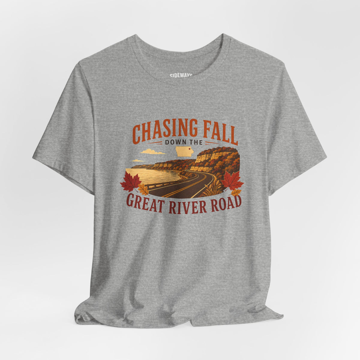 Chasing Fall Great River Road T-Shirt — Autumn Road Trip Tee