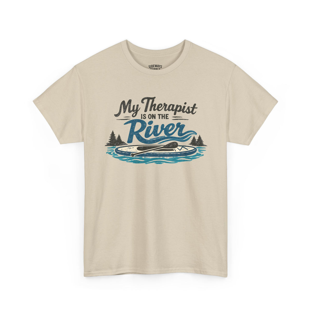 River Therapy T‑Shirt — "My Therapist Is on the River" Outdoor Fishing Tee