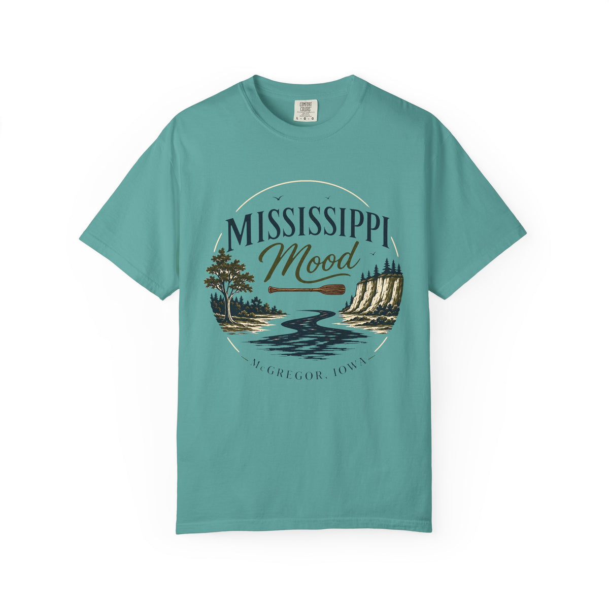 Mississippi Mood T-Shirt — Retro Riverfront Scenic Tee