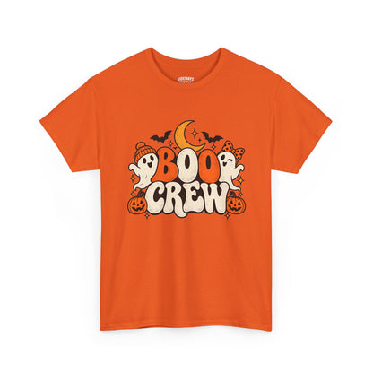 Boo Crew Halloween T-Shirt — Cute Ghosts, Pumpkins & Moon Graphic
