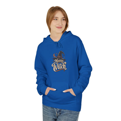 Moody Witch Hoodie — Retro Script Halloween Witch Graphic