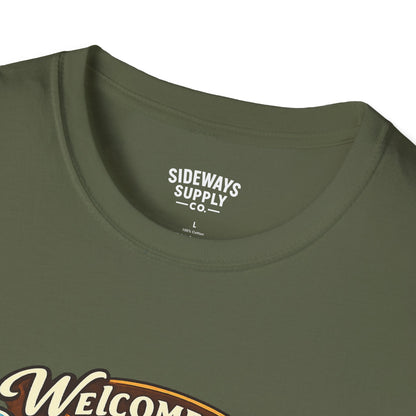 River Time T-Shirt — "Welcome to River Time" Scenic Fishing & Boating Tee