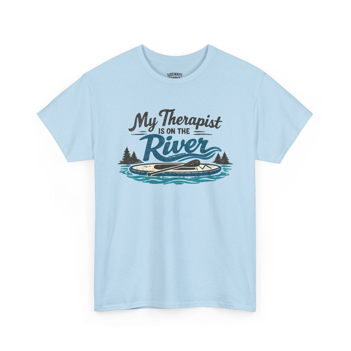 River Therapy T‑Shirt — "My Therapist Is on the River" Outdoor Fishing Tee
