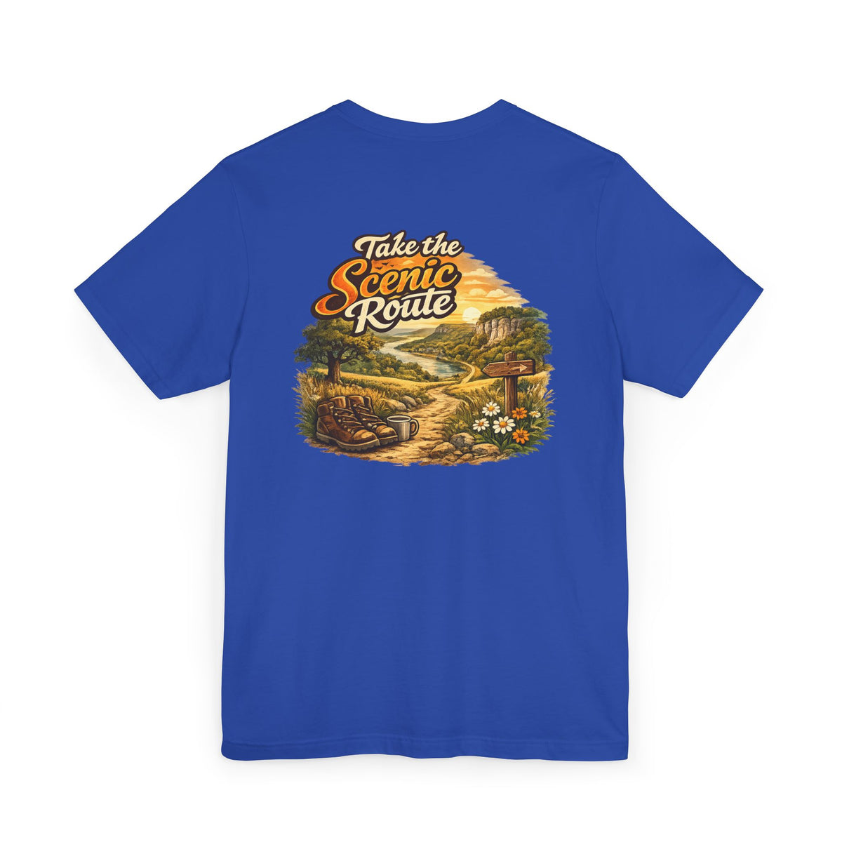 Take the Scenic Route T-Shirt — Vintage Nature Roadtrip Graphic Tee