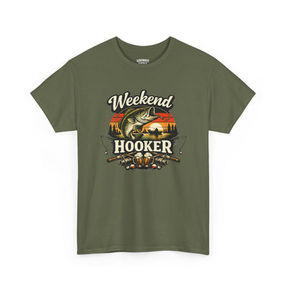 Weekend Hooker Fishing Tee — Unisex Bass Angler Graphic T-Shirt