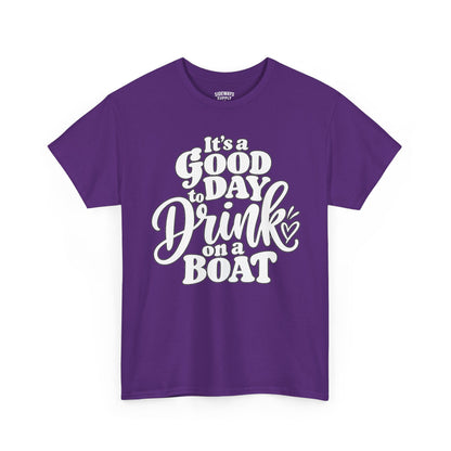 Boat Party T‑Shirt — "It’s a Good Day to Drink on a Boat" Graphic Tee