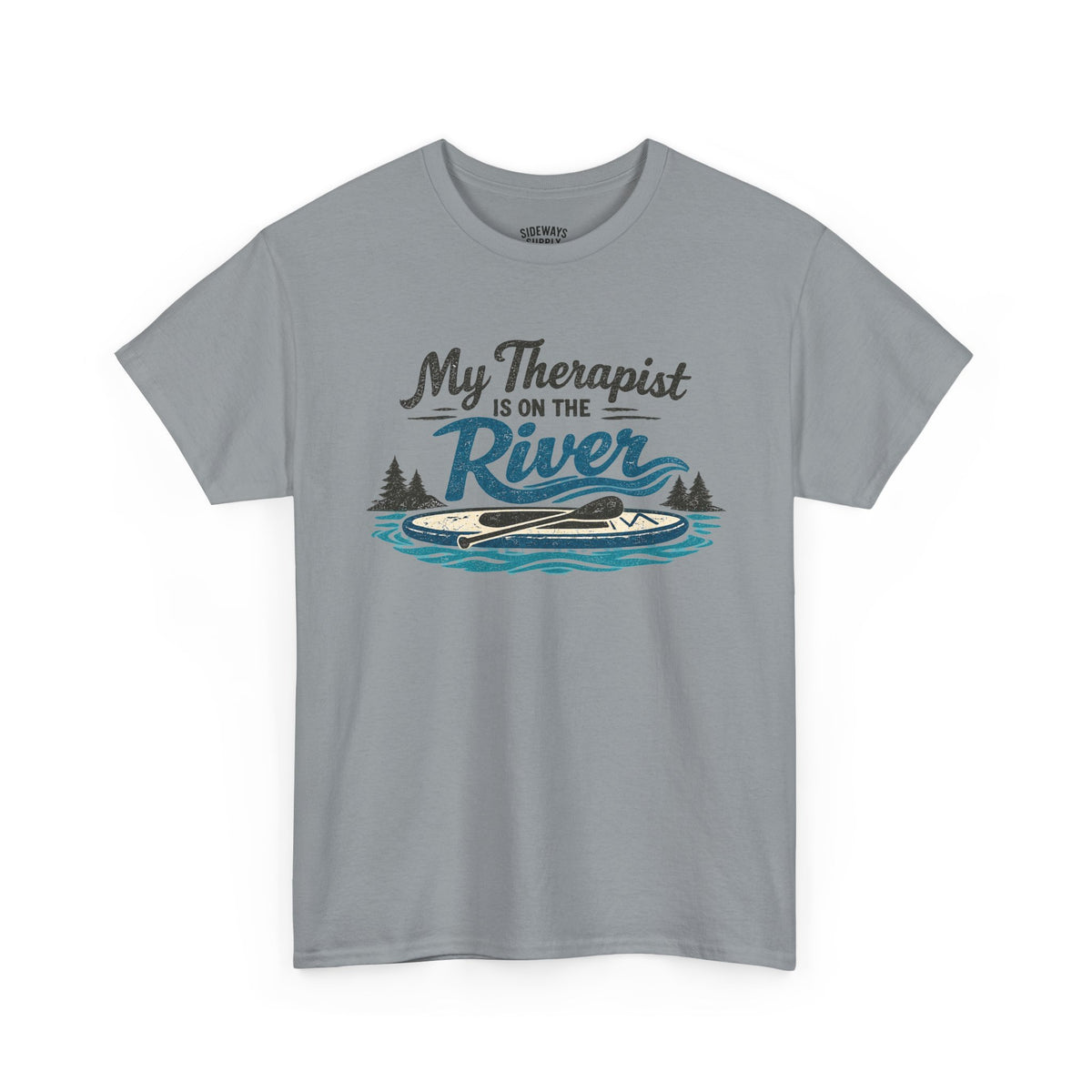 River Therapy T‑Shirt — "My Therapist Is on the River" Outdoor Fishing Tee