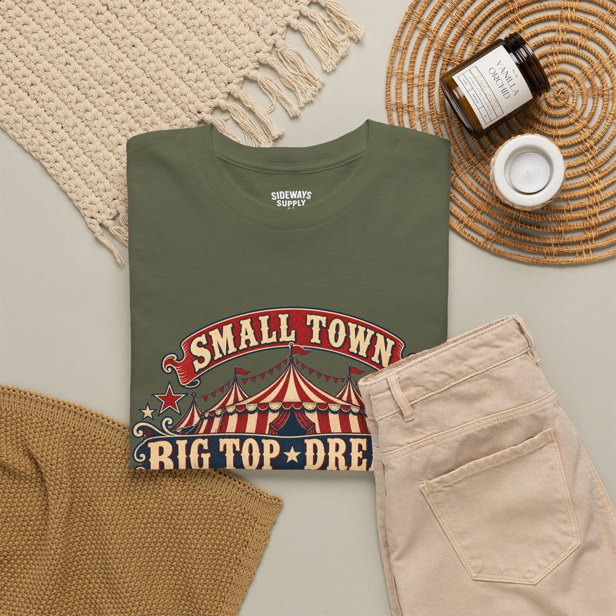 Small Town, Big Top Dreams T‑Shirt — Retro Circus Tee