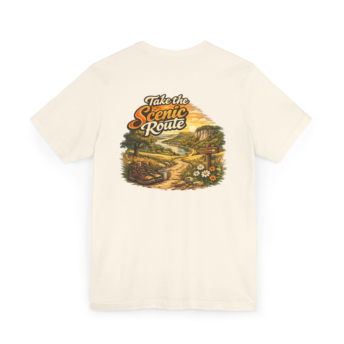 Take the Scenic Route T-Shirt — Vintage Nature Roadtrip Graphic Tee